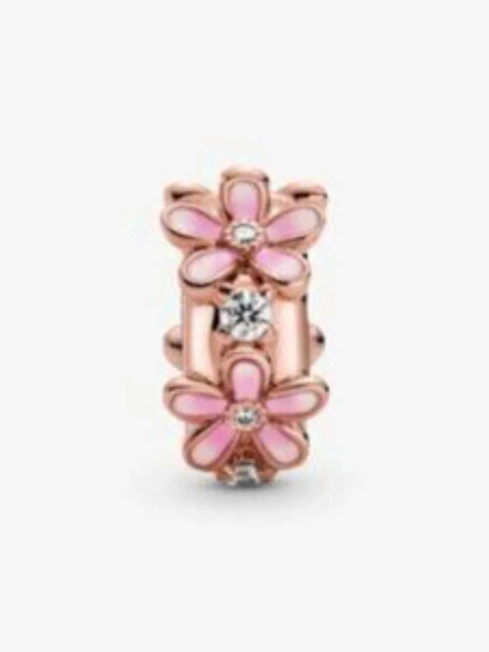 Pandora pink daisy clip-on charm